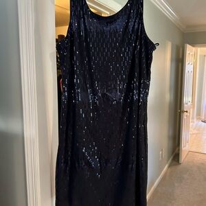 Women’s EUC NAVY Oleg Cassini Dress size 14